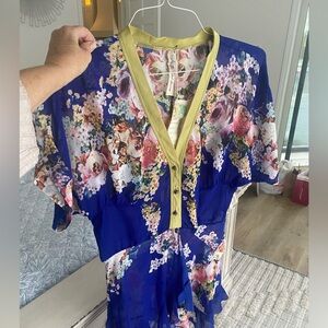 Aratta chic blue tunic Small NWT.